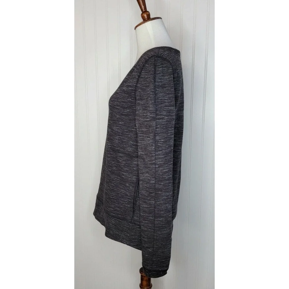 Lululemon Exhalation Pullover II - Heathered Marled Black Women's Size 6